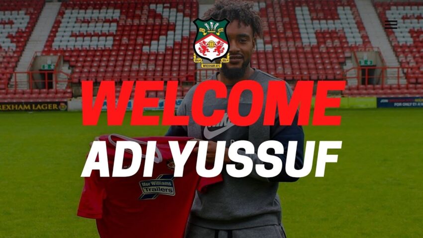 Adi Yussuf Atua Wrexham AFC.