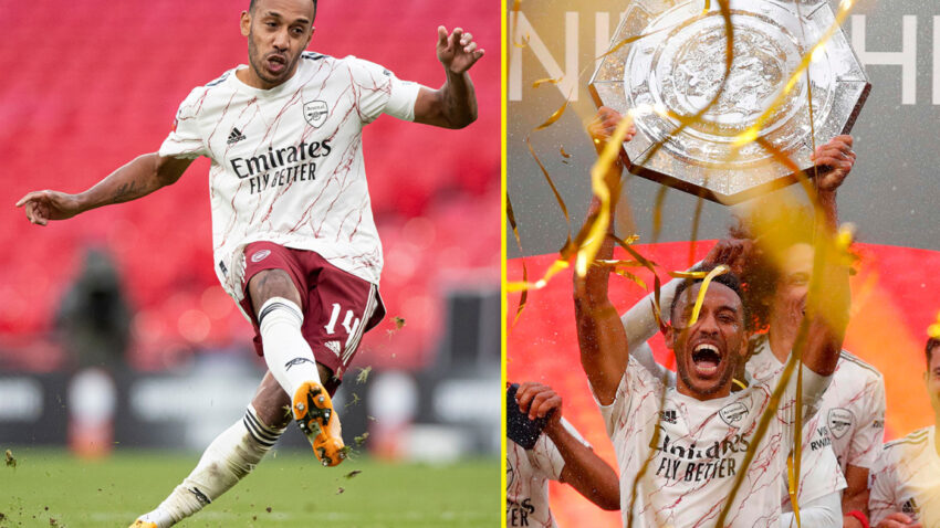 Aubameyang Avunja Rekodi Wembley.