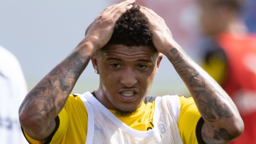 Sancho Mazoezini na kikosi cha Dortimund.