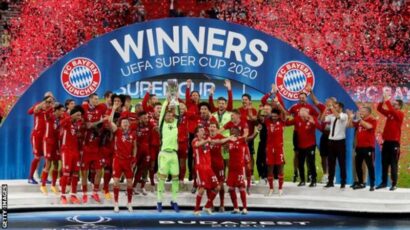 Bayern Munich Wamebeba Kombe la 4, 2020.