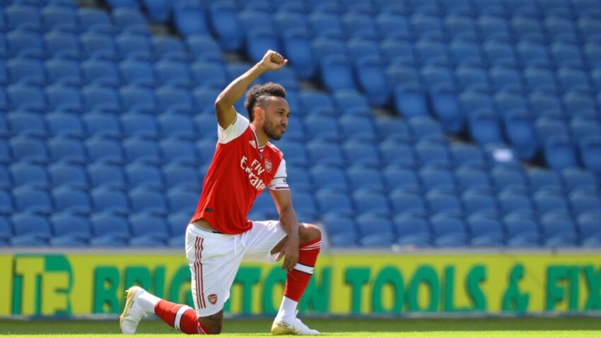 Aubameyang Akiri Kuteseka Mbele ya Goli.