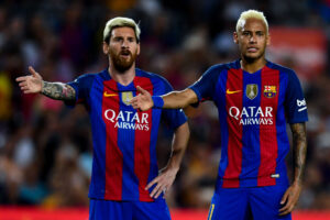 Neymar Atacheza Tena na Messi Barcelona - Cury