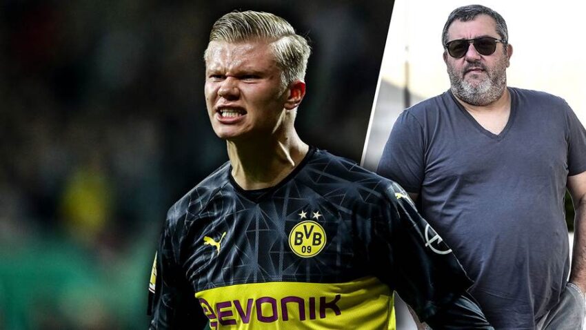 Nyuma ya Erling Haaland Kuna Mino Raiola