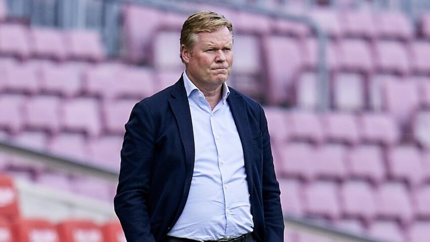 Koeman Awatolea Uvivu Barca na Wanahabari.