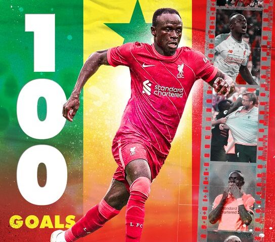 Sadio Mane Afikisha Goli 100