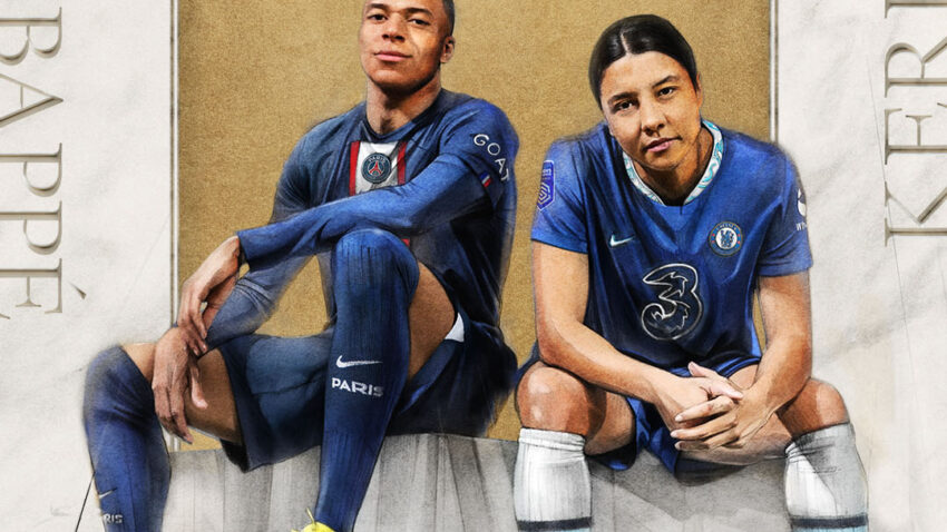Kylian Mbappe and Sam Kerr Walamba Dilli kwenye Cover ya FIFA23