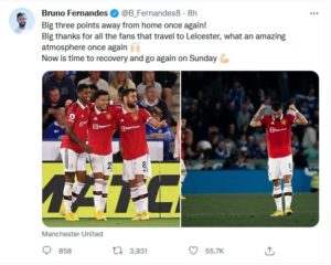 Bruno Awashukuru Mashabiki UTD