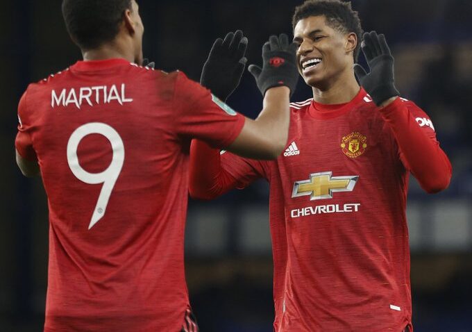 Marcus Rashford,Anthony Martial Hatihati Kuikosa Dabi.