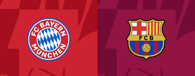Barcelona,Bayern Moto Utawaka Allianz Arena.