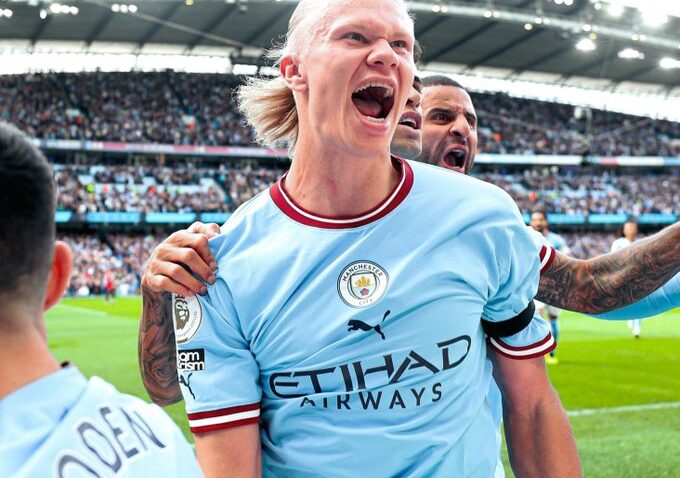 Earling Haaland,Phil Foden Wapiga Hat-tirck City Ikiiua United.