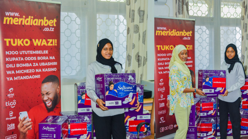 Meridianbet Waunga Mkono Kampeni ya Buku ya Hedhi Salama