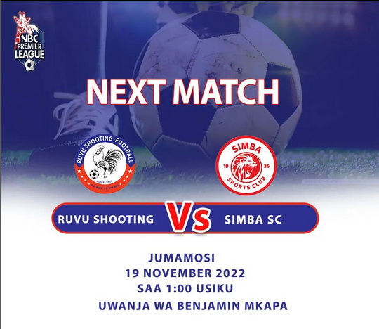 Ruvu Shooting Kukipiga Dhidi ya Simba Kesho