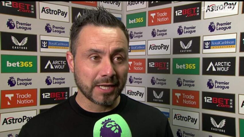 De Zerbi: Hatuhitaji Mshambuliaji Mwezi Januari