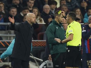 Ten Hag na Rashford Wamlilia Mwamuzi Baada ya Kutoka Sare Jana