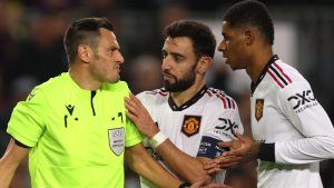 Ten Hag na Rashford Wamlilia Mwamuzi Baada ya Kutoka Sare Jana