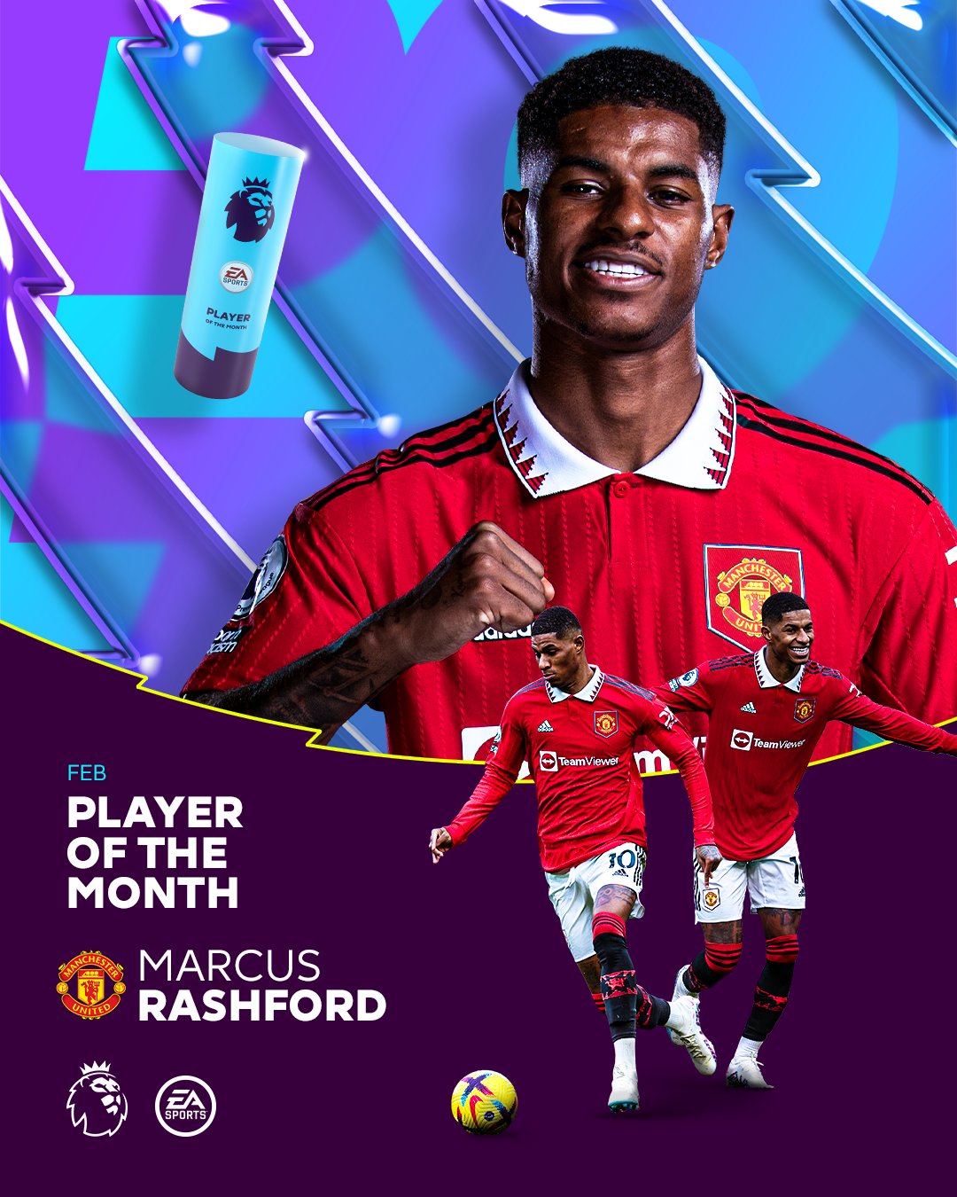 Rashford Mchezaji Bora Mwezi Febuari Epl